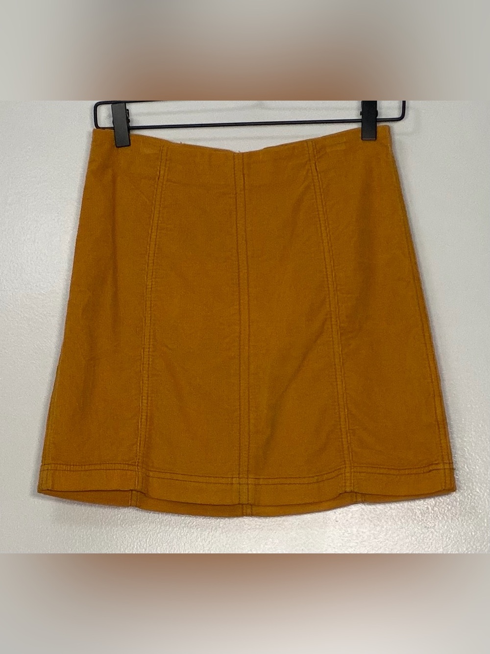 Free People Mustard Mini Skirt